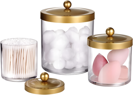 Apothecary Gold & Glass Apothecary Jars | Storage | NordicAbode.com