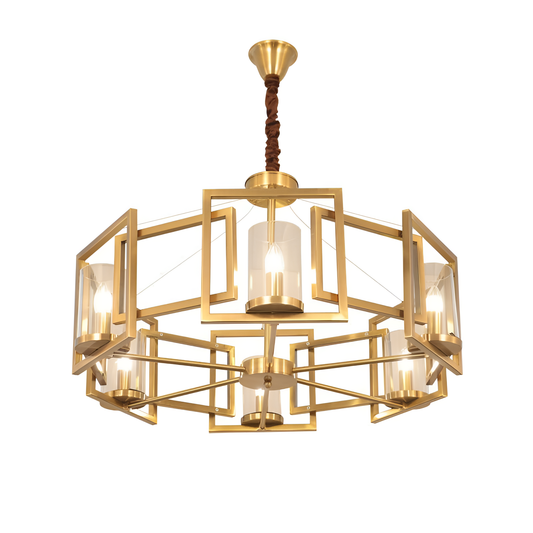 Trova Timeless Gold Brass Chandelier | Lighting | NordicAbode.com