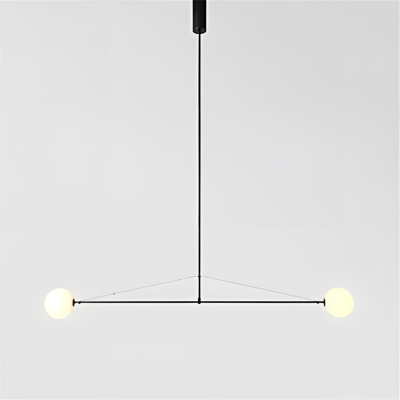 Adam Minimalist Pendant Chandelier - 2 Bulb | Lighting | NordicAbode.com