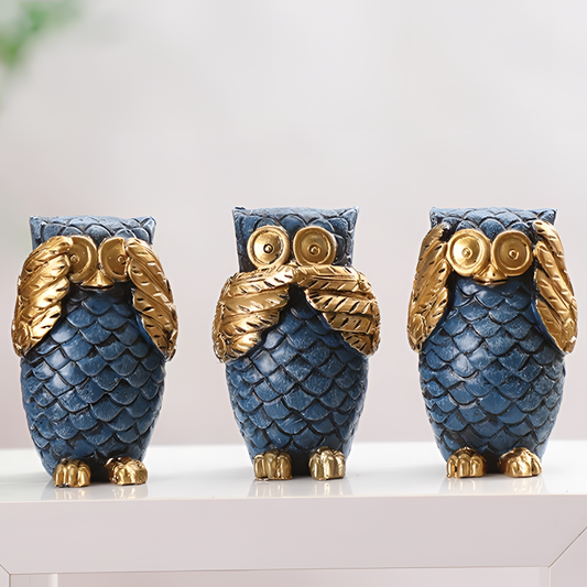 Miniature Whimsical Owl Figurines | Figurines | NordicAbode.com