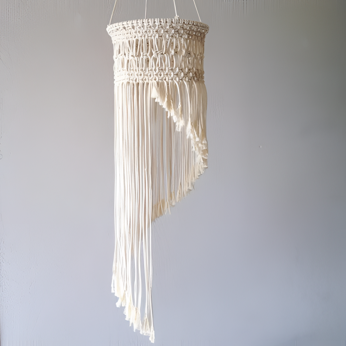 Arc Handwoven Macramé Chandelier | Lighting | NordicAbode.com