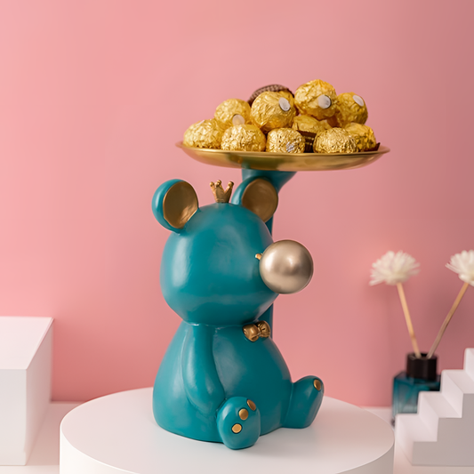 Bubblegum Bear Tray Decorative Accent | Decorative Accents | NordicAbode.com