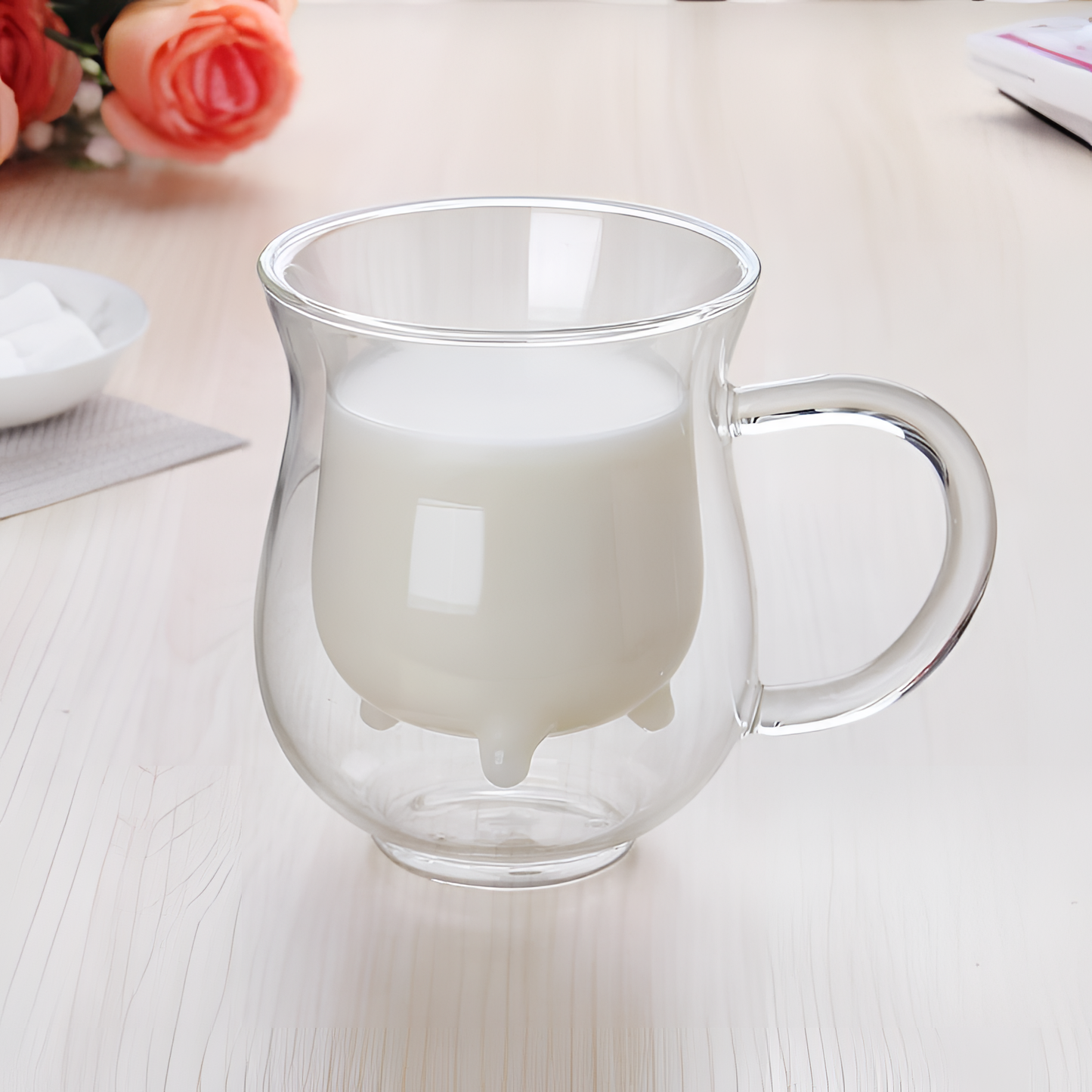 Double Borosilicate Glass Milk Cups | Kitchenware | NordicAbode.com