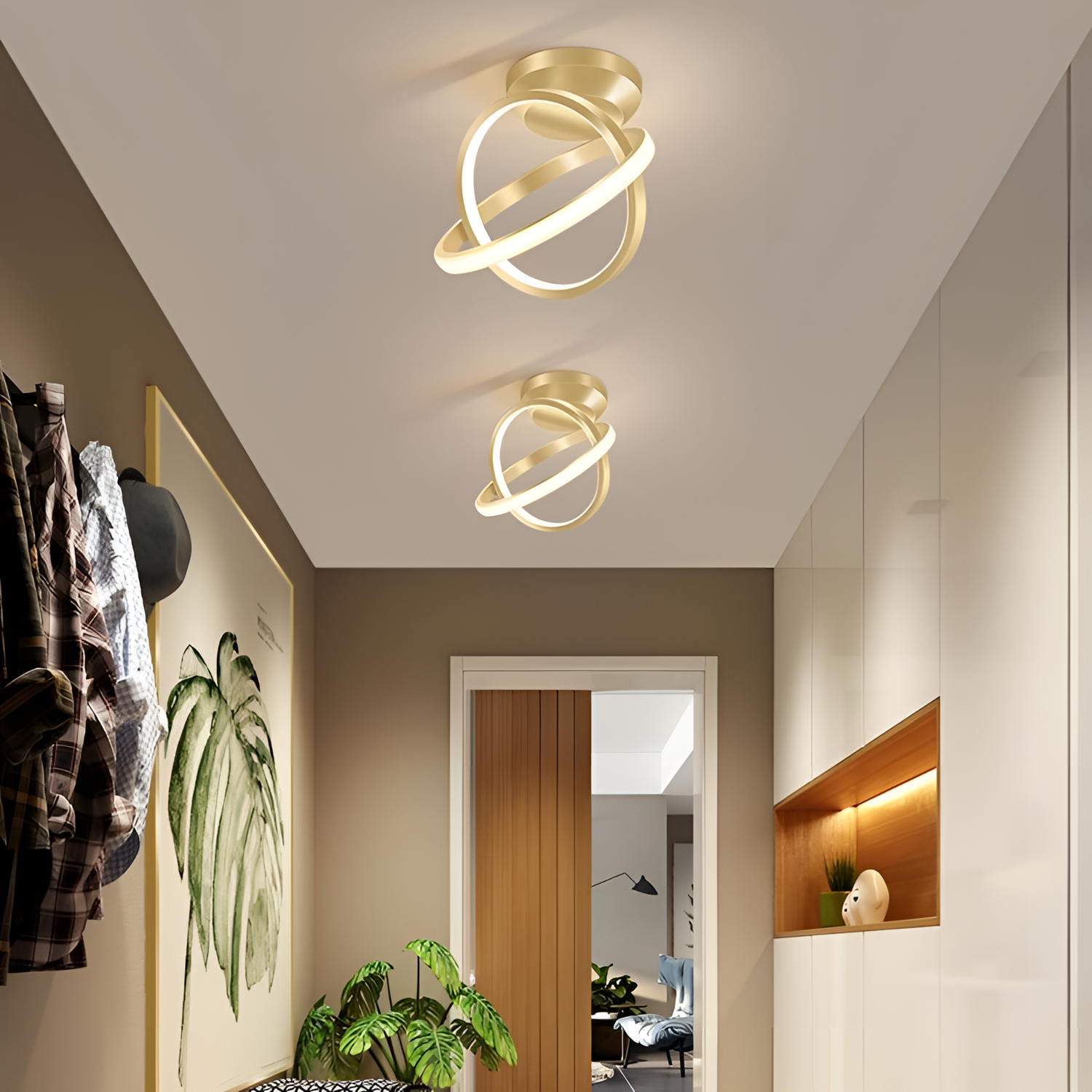 Lalit Art Deco Multi-Disc Ceiling Light | Lighting | NordicAbode.com