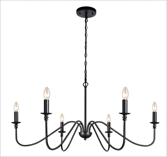 Bonny Versatile Farmhouse Chandelier - 6 Lights | Lighting | NordicAbode.com