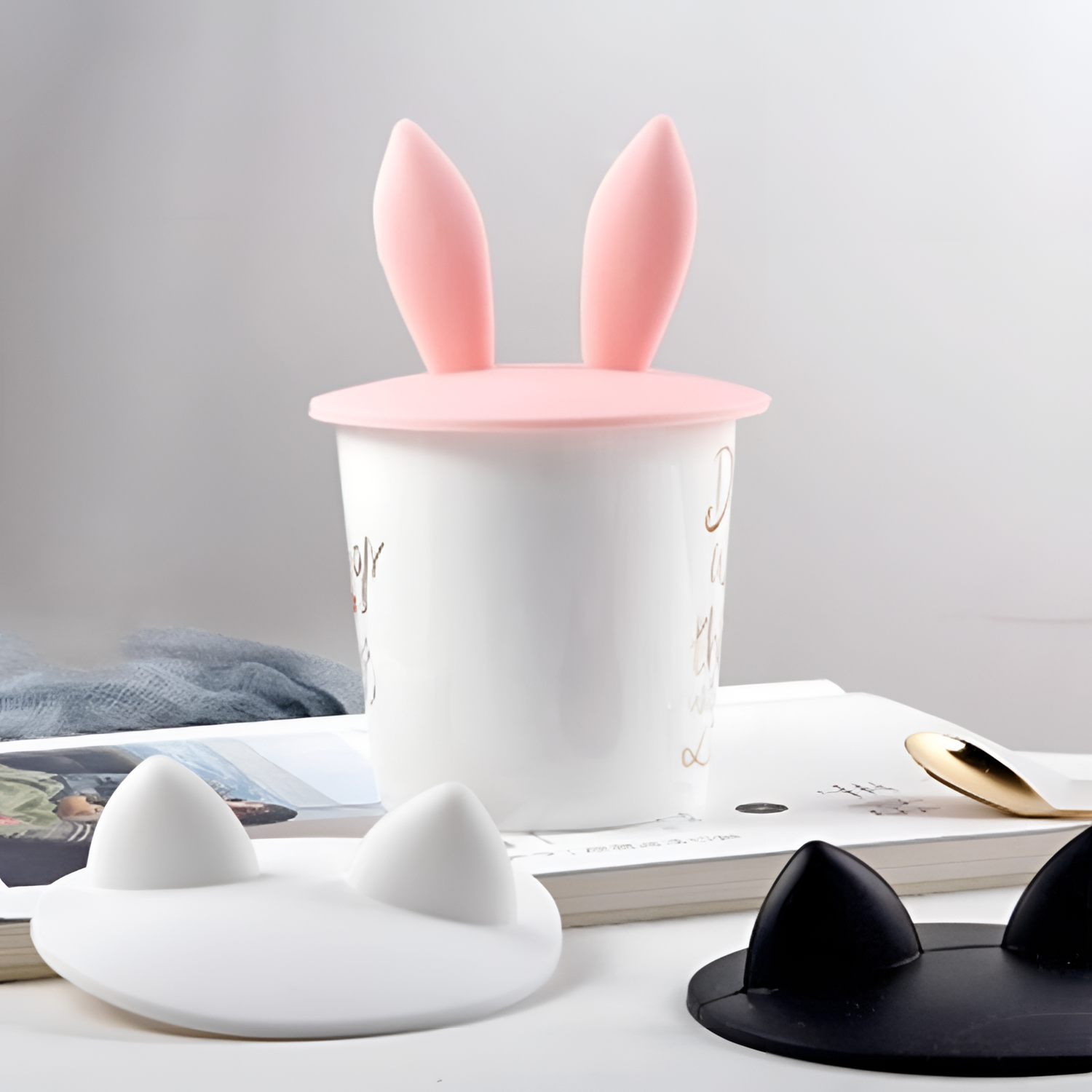 Rabbit Silicone Cup Covers - Anti-Dust Protection | Kitchenware | NordicAbode.com