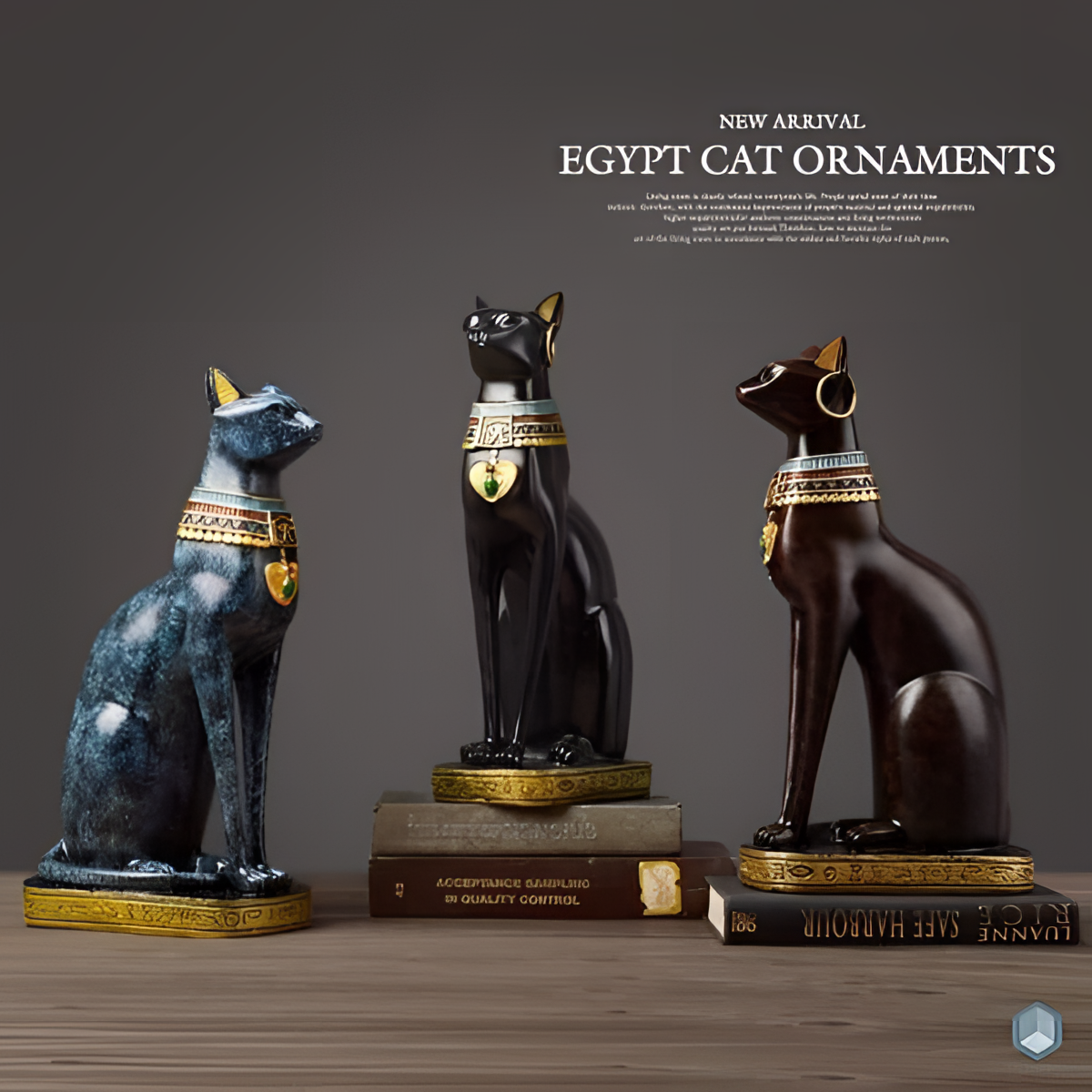 Egyptian Elegant Egyptian Cat Figurine | Figurines | NordicAbode.com