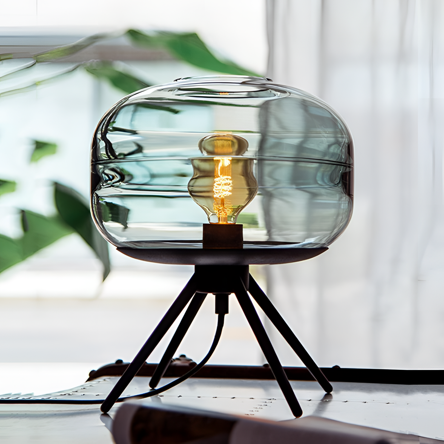 Adler Modern Glass Dome Table Lamp | Lighting | NordicAbode.com