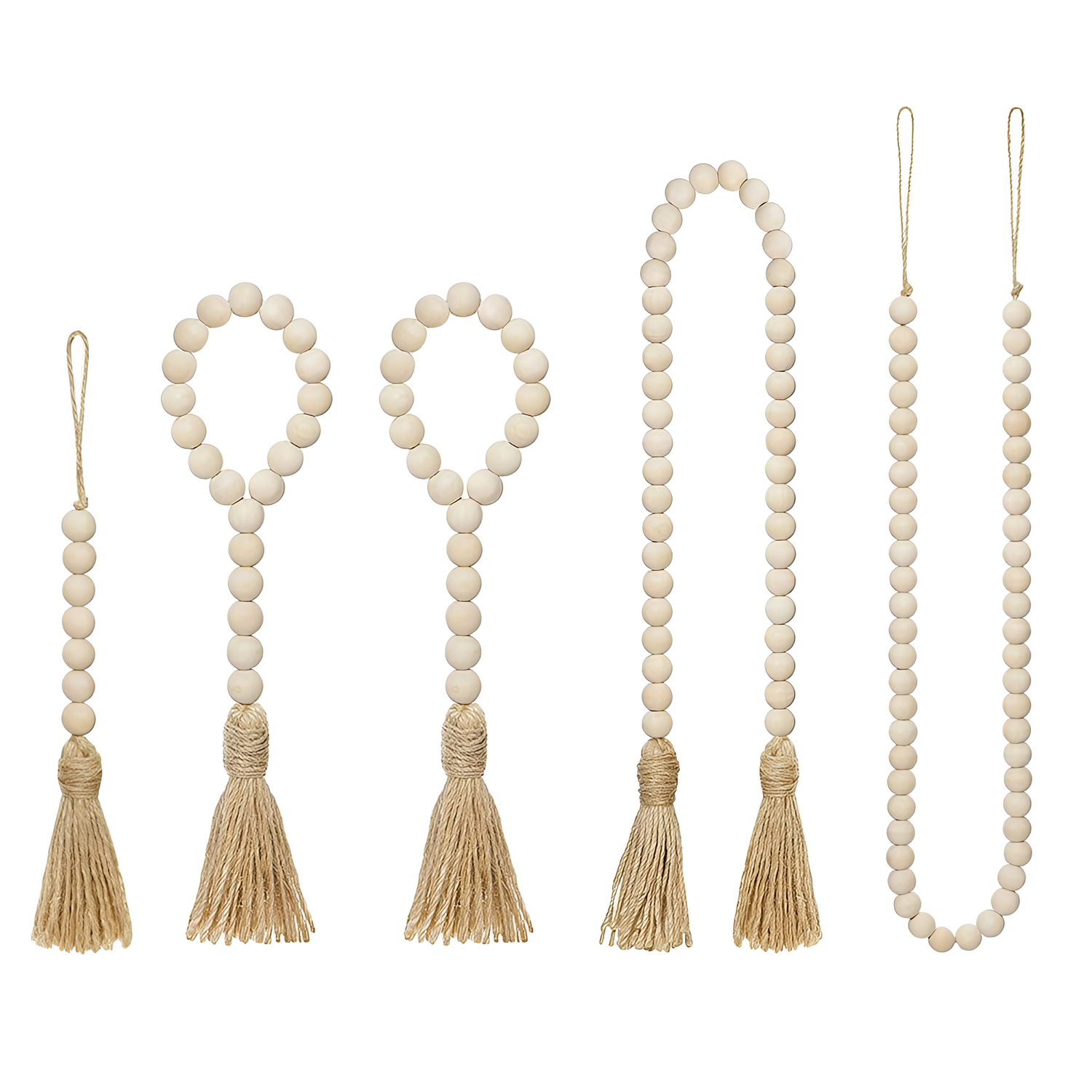 Hand Wooden Bead Tassel Home Decor | Garlands | NordicAbode.com