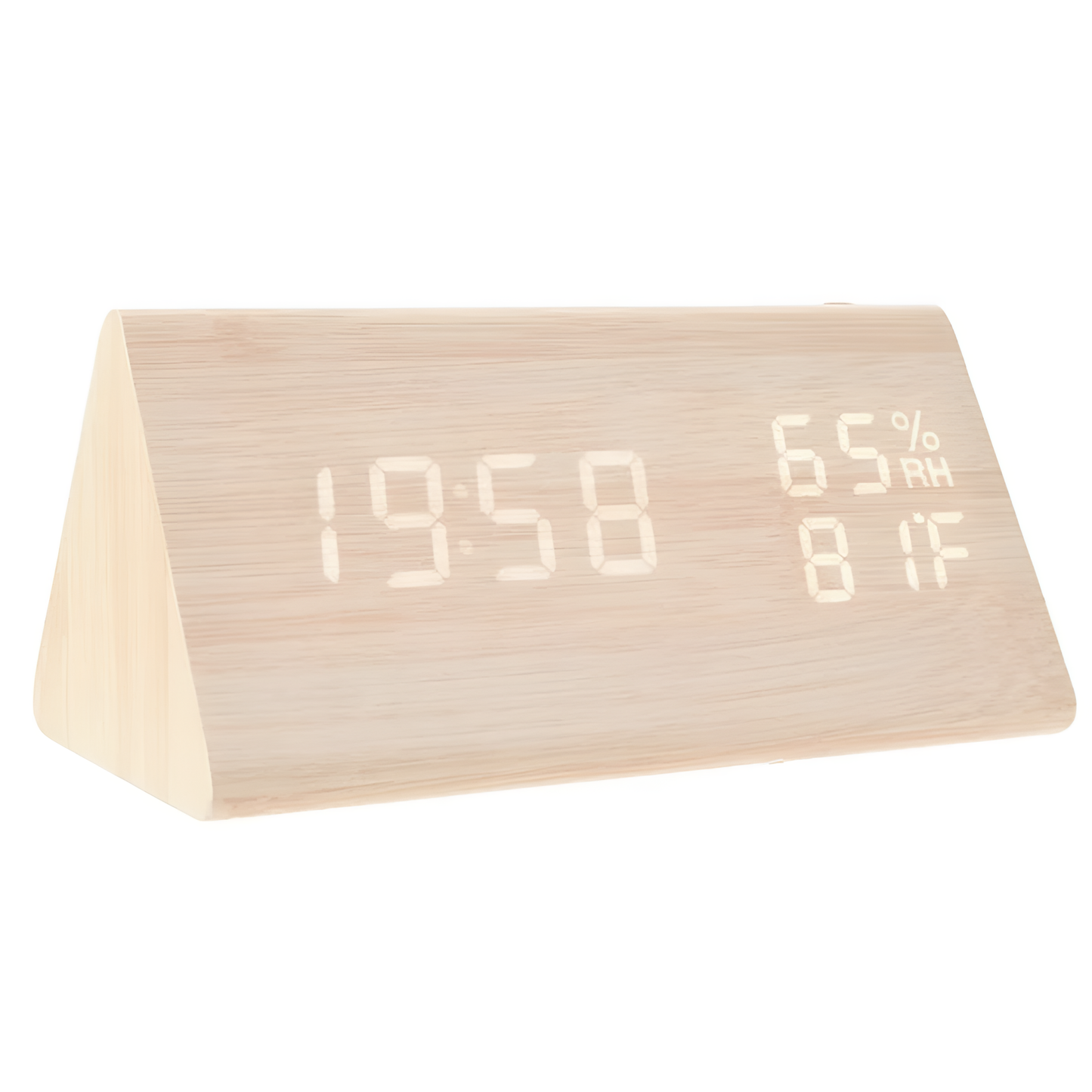 Etched Wood LED Alarm Clock | Clocks | NordicAbode.com