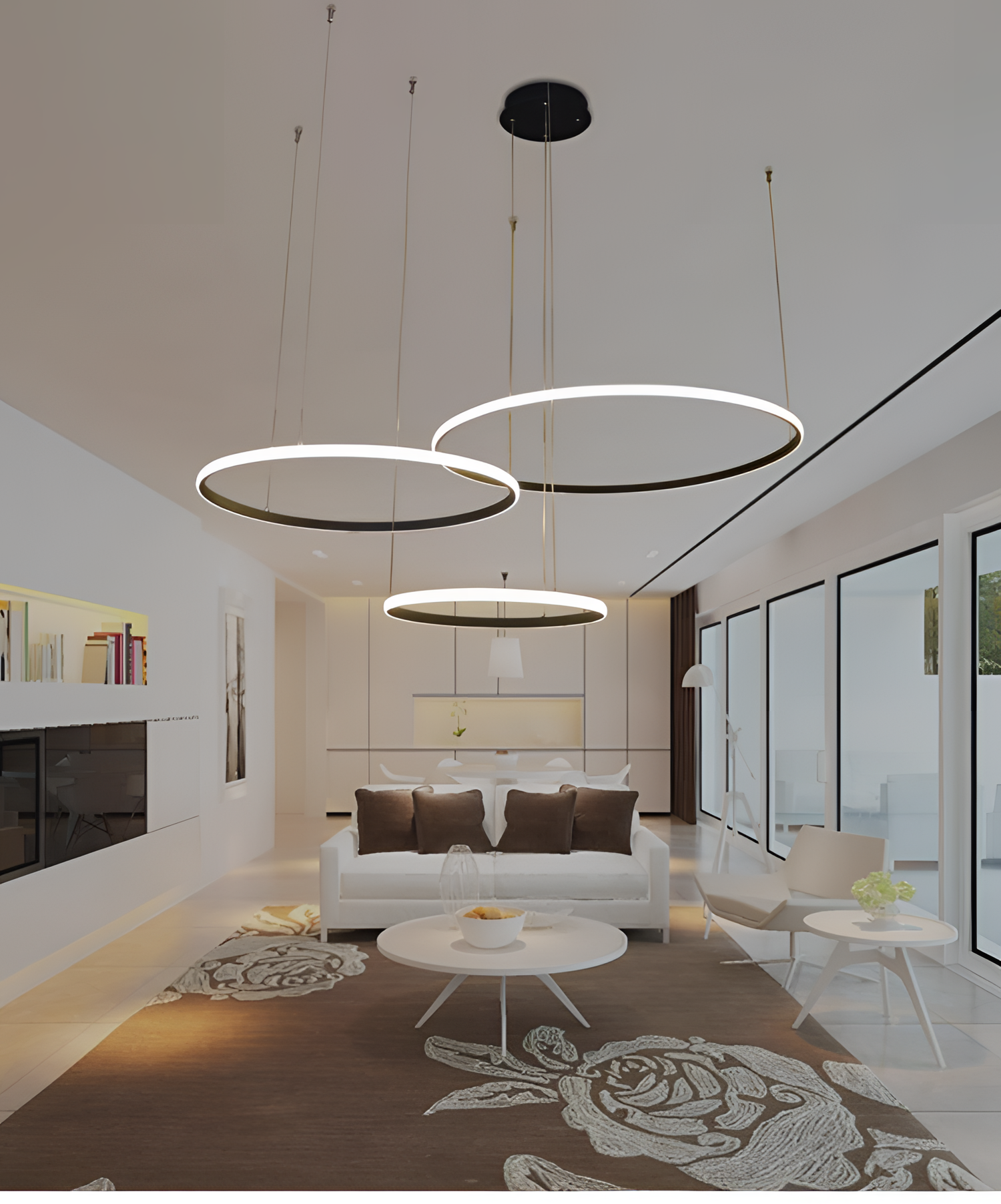 Led Circle Rings LED Chandelier | Lighting | NordicAbode.com