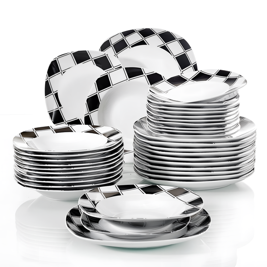 Nicole 36-Piece Porcelain Dinnerware Set | Dinnerware | NordicAbode.com