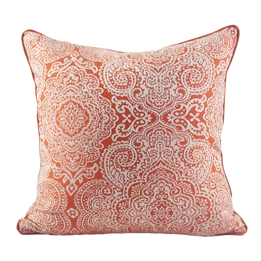 Classic Orange Patterned Cushion Cover | Cushion Covers | NordicAbode.com