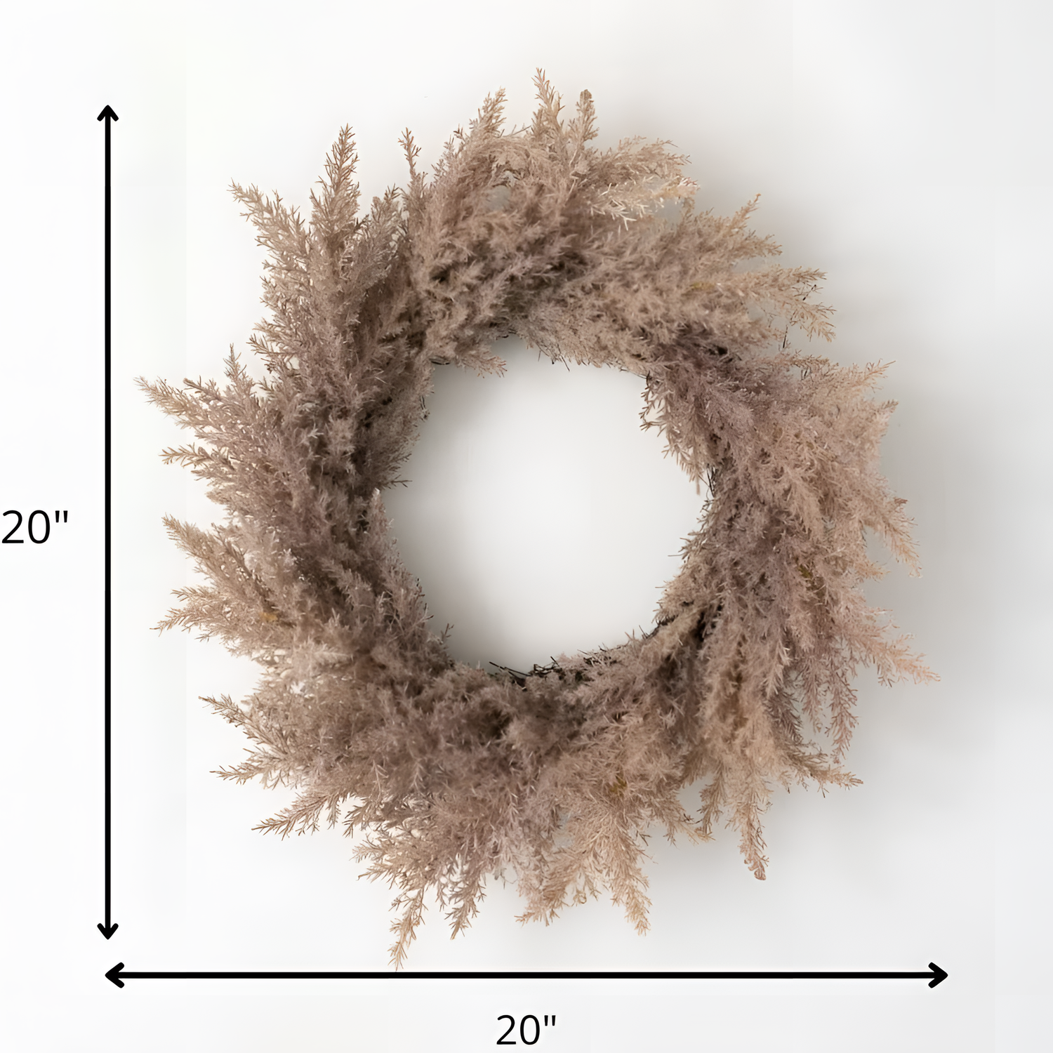 20" 20 Brown Reed Wreath - Fall Decor | Wreaths | NordicAbode.com