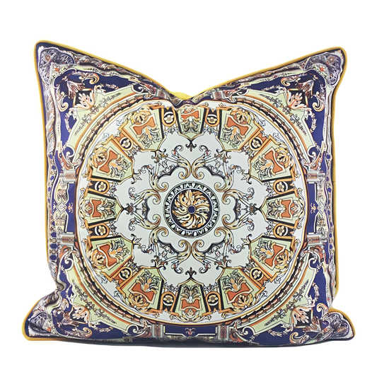 Blue Mandala Velvet Cushion Cover | Cushions | NordicAbode.com