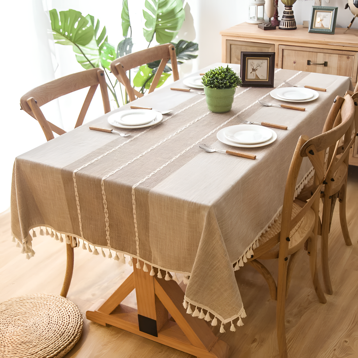 Dagda Elegant Cotton Tablecloth | Table Linens | NordicAbode.com