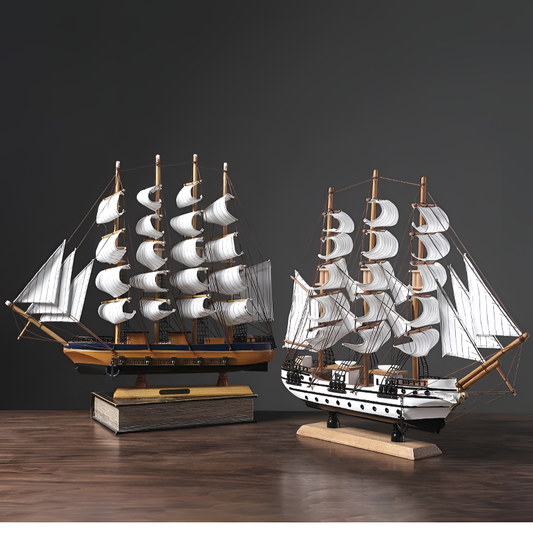 Nautical Wooden Sailboat Model | Coastal | NordicAbode.com