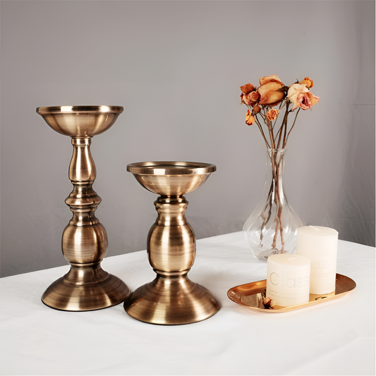 Set Antique Candleholders Set | Candles | NordicAbode.com