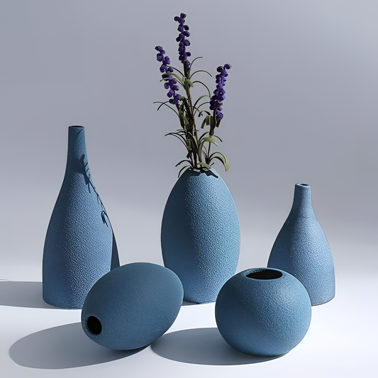 Texture Sleek Tabletop Vase Collection | Vases | NordicAbode.com