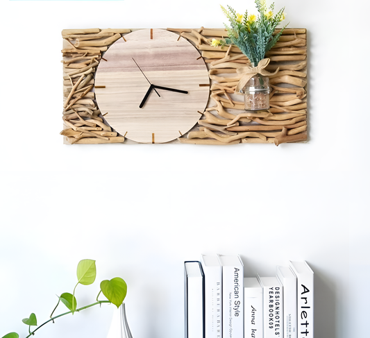 Tempo Eco-Friendly Wooden Clock Vase | Eco-Friendly Decor | NordicAbode.com