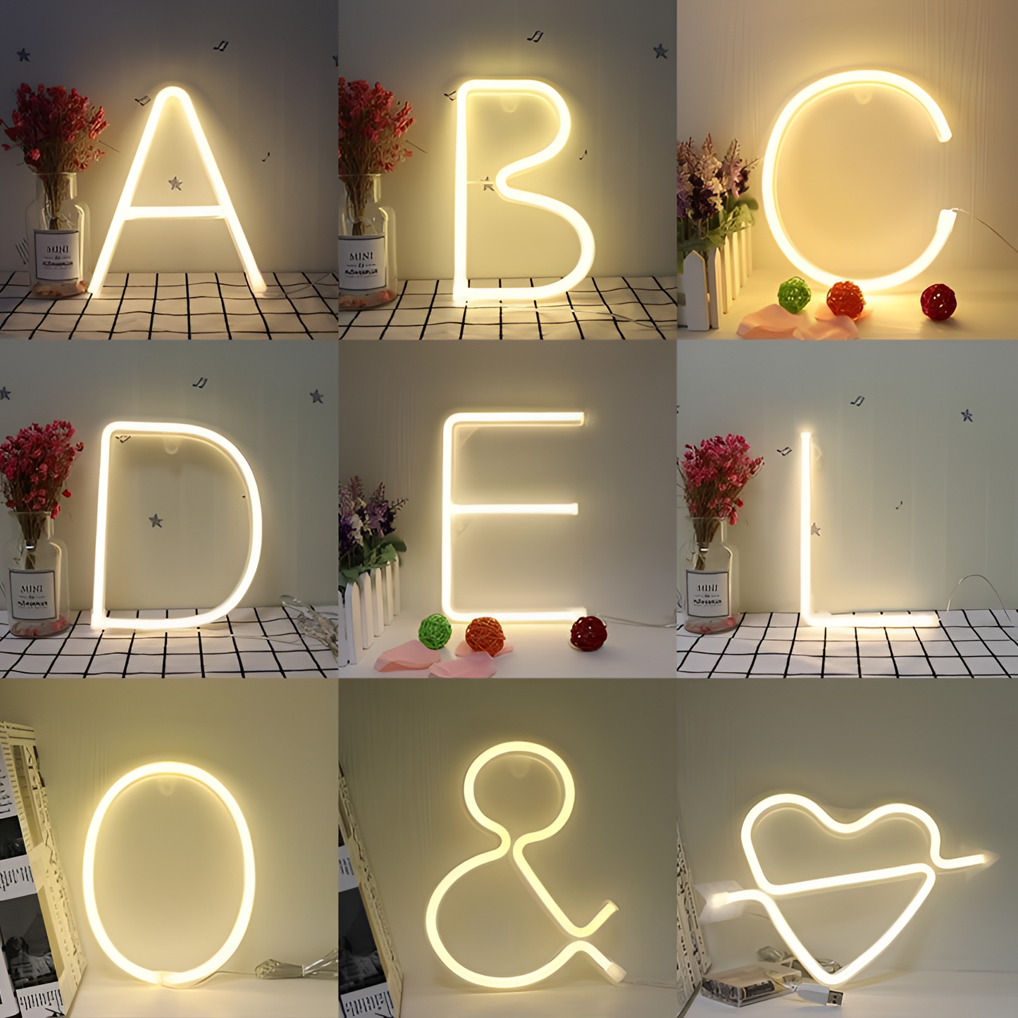 Neon Standing Neon Letter Light | Lighting | NordicAbode.com