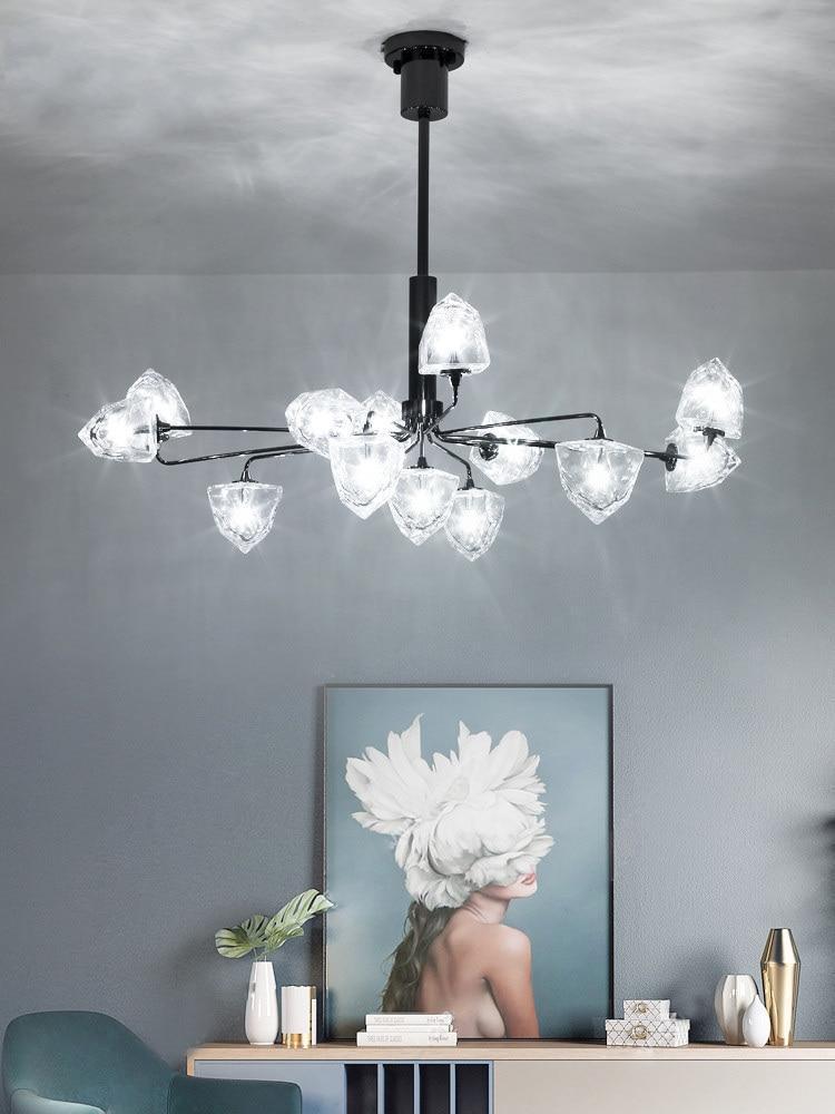 Clear Rock Chandelier - Nordic Side - 