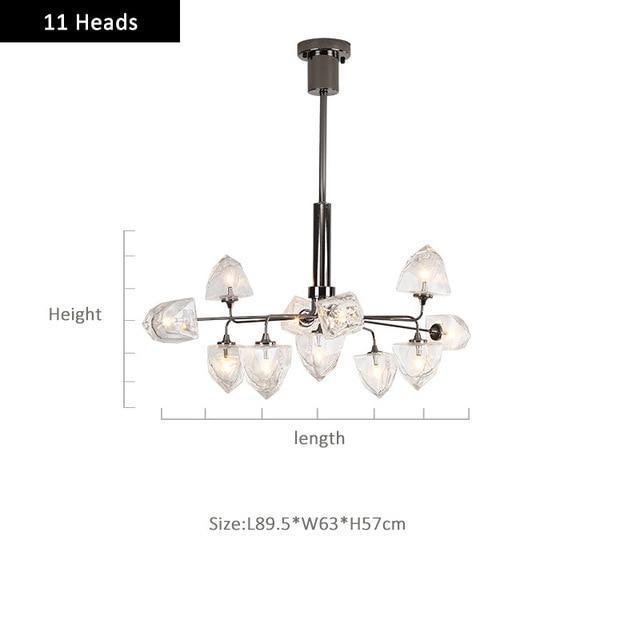 Clear Rock Chandelier - Nordic Side - 