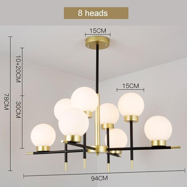 Modern Art Deco Chandelier - Nordic Side - 