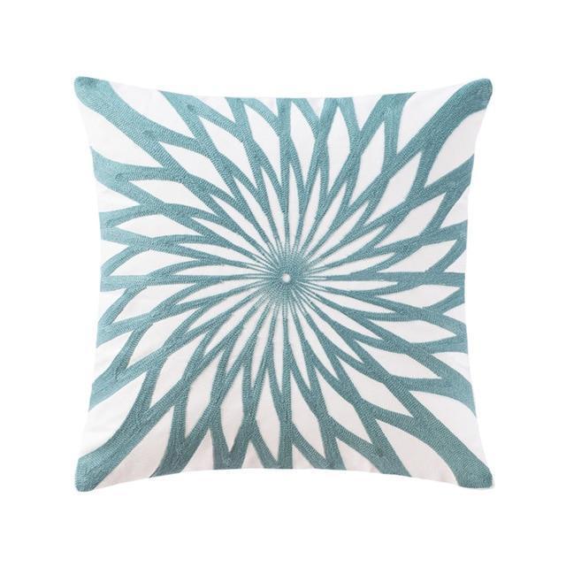 Minty Green Vintage Pattern Cushion Covers - Nordic Side - 