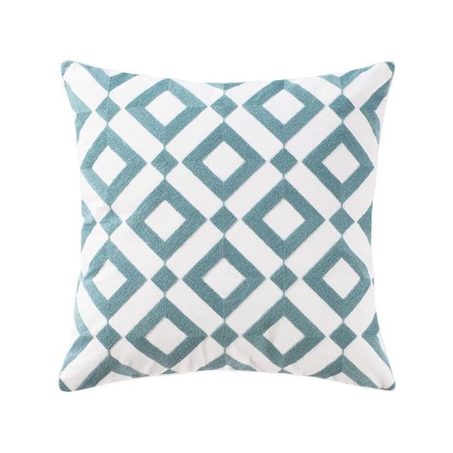 Minty Green Vintage Pattern Cushion Covers - Nordic Side - 