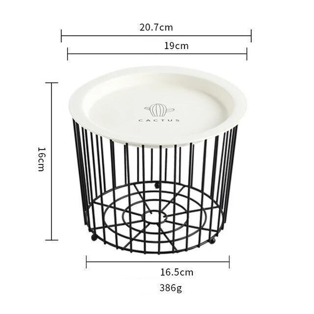 Iron Basket With Tray - Nordic Side - 