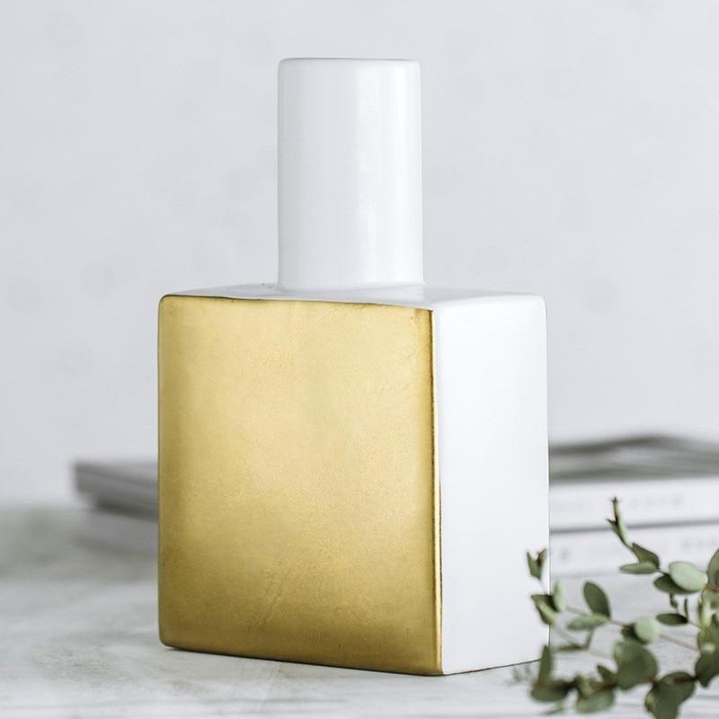 Geometry Gold Vase - Nordic Side - 