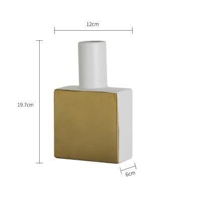 Geometry Gold Vase - Nordic Side - 