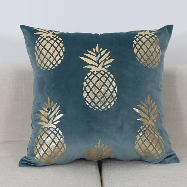 Gold Pineapple Cushion Covers - Nordic Side - 