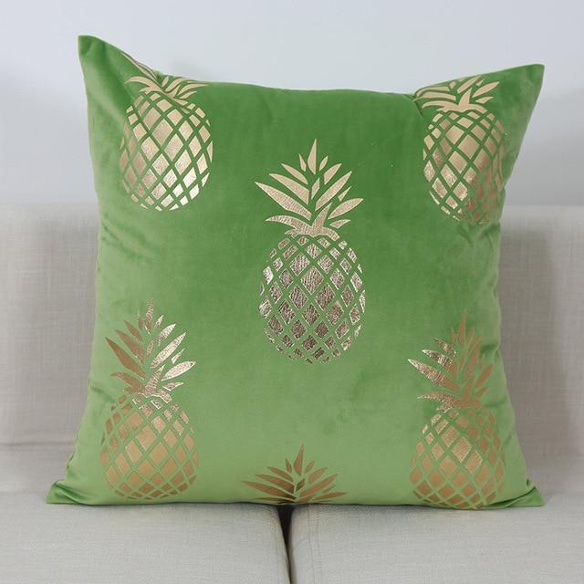 Gold Pineapple Cushion Covers - Nordic Side - 