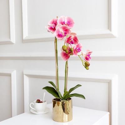 Gold Vase with Orchids - Nordic Side - 