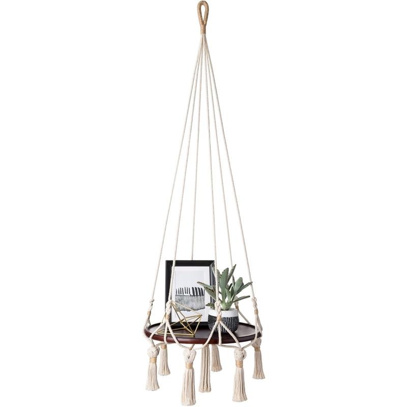 Mata - Macrame Hanging Shelf - Nordic Side - 08-02, furniture-tag, modern-farmhouse