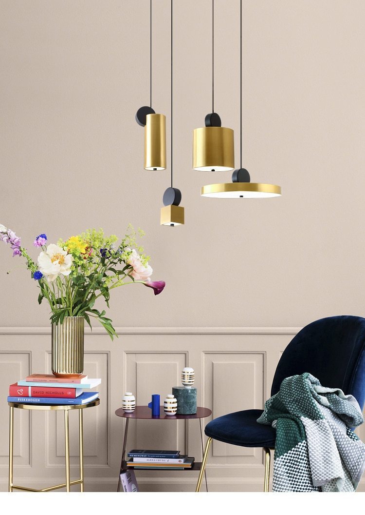 Bronze Geometric Pendant Ligth - Nordic Side - 