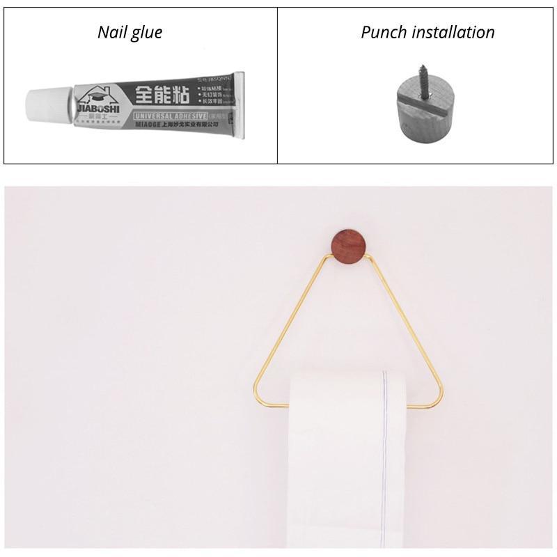 Iron Triangular Paper Roll Organiser - Nordic Side - 