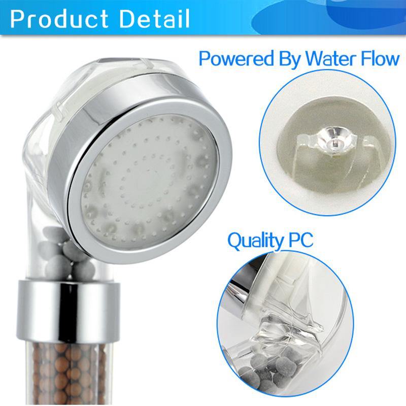 3 Color LED Temperature Sensor Shower Head - Nordic Side - 03-28