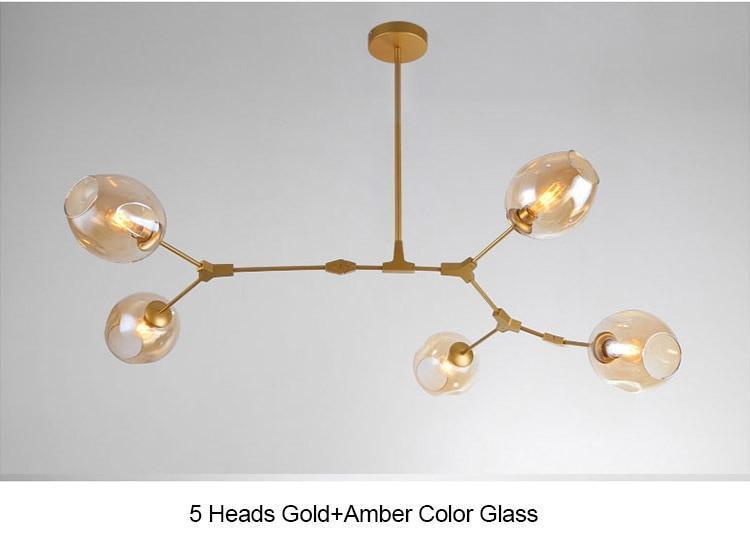 Golden Branch Chandelier - Nordic Side - 