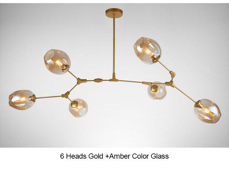 Golden Branch Chandelier - Nordic Side - 