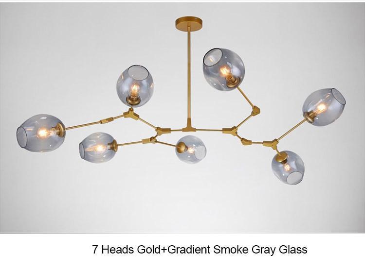 Golden Branch Chandelier - Nordic Side - 