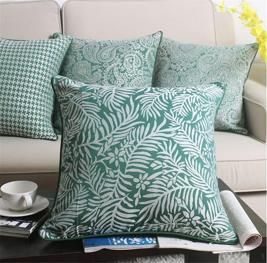 Green Vintage Pattern Cushion Covers - Nordic Side - 