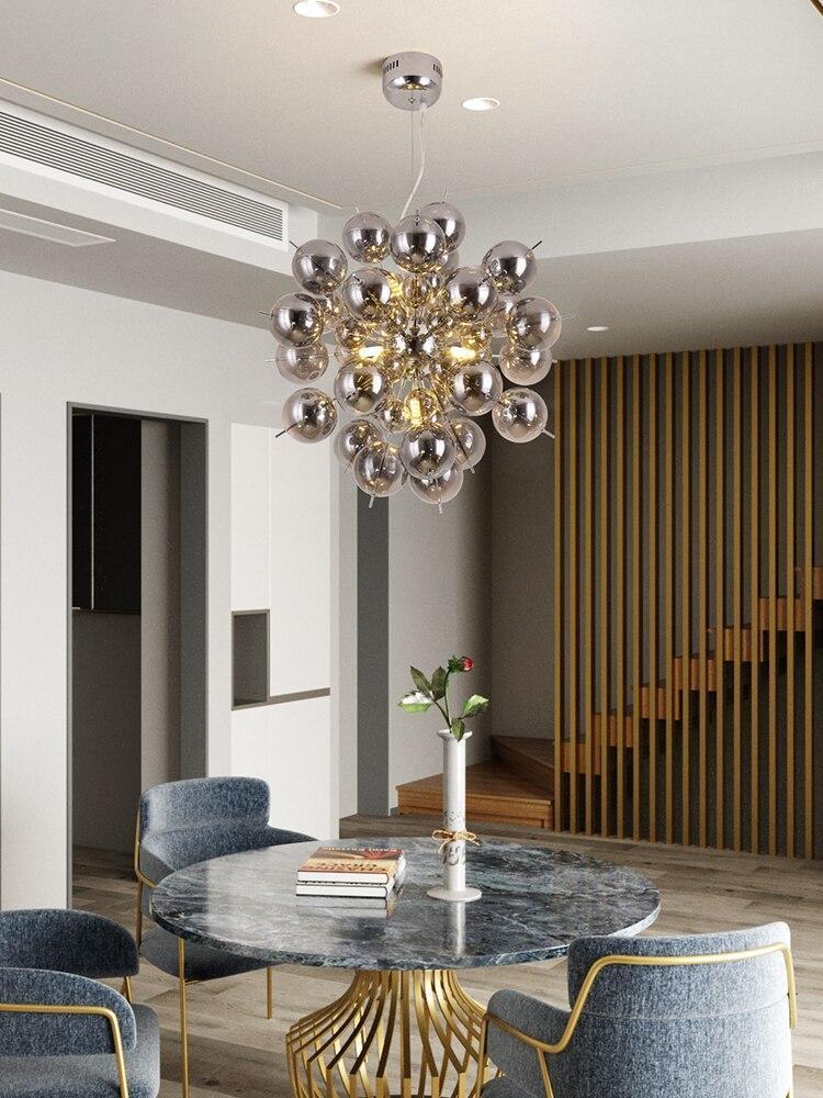 Nordic Glass Ball Dandelion Chandelier - Nordic Side - 