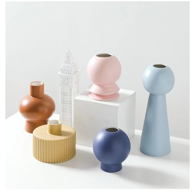 Colorful Ceramic Nordic Vases - Nordic Side - 