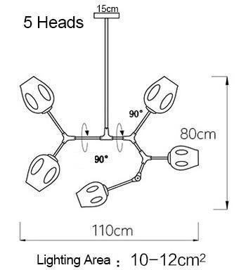 Golden Branch Chandelier - Nordic Side - 