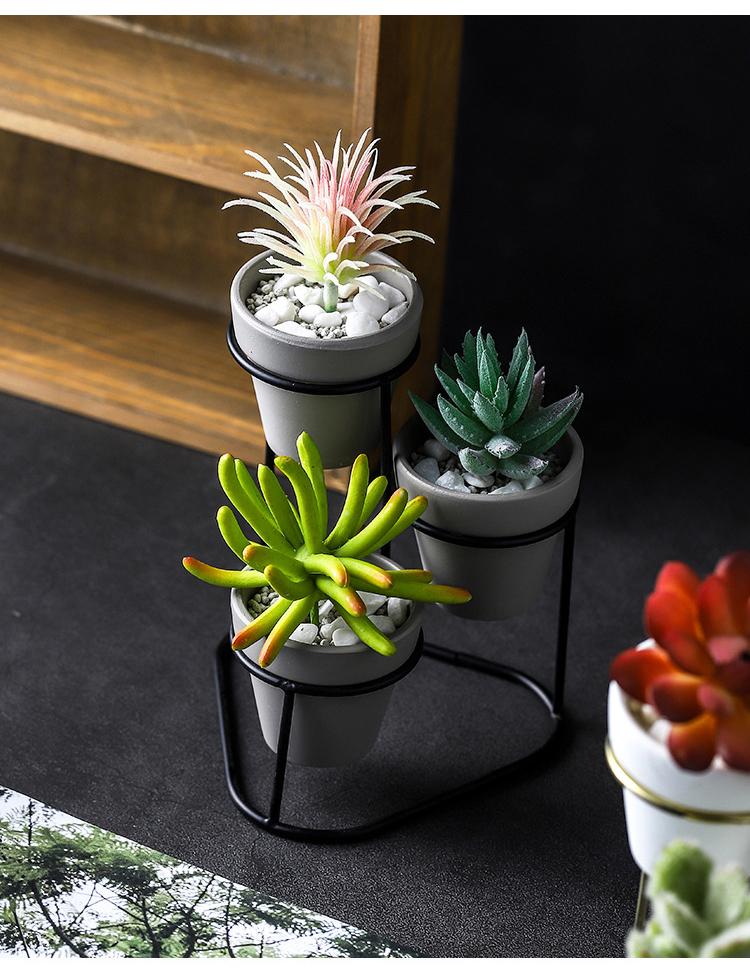 Temprince - 3 Level Planter & Stand - Nordic Side - 09-28, feed-cl1-planters, modern-pieces, modern-planter-collection