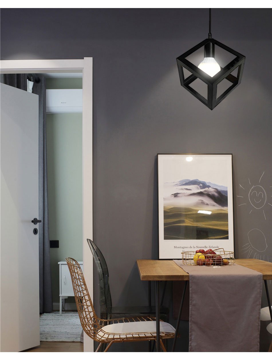 Modern Geometric Iron Pendant Light - Nordic Side - 