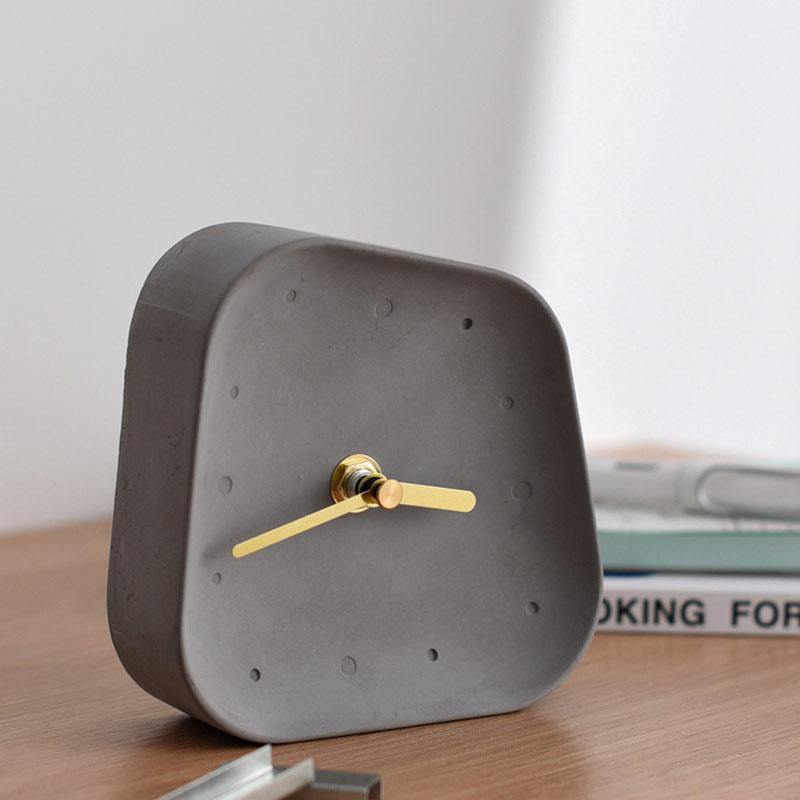 Nordic Cement Table Clock - Nordic Side - 